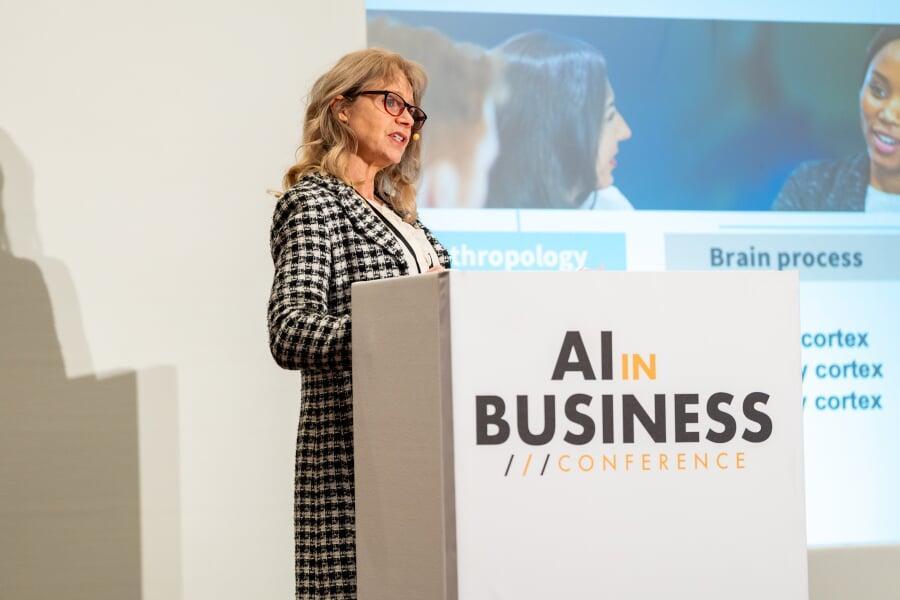 Ed Hornby, Head of Transformation Delivery at the Premier League presenting in 2025